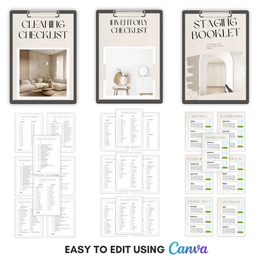 Host Checklist Templates for Airbnb & VRBO (Canva)